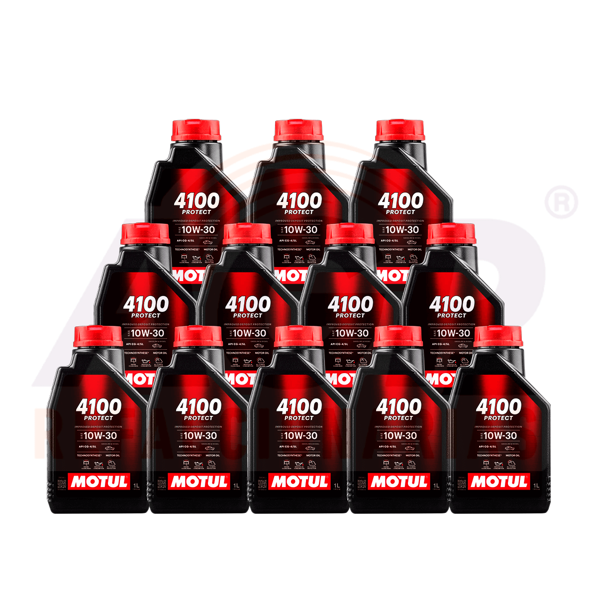 CAJA 12 PZAS ACEITE MOTUL 4100 PROTECT 10W-30 12X1L