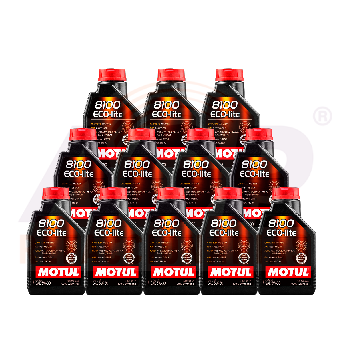 CAJA 12 PZAS ACEITE MOTUL 8100 ECO-LITE 5W30 12X1L