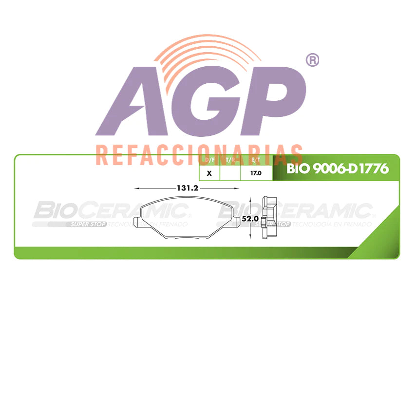 BALATA DE FRENO DELANTERA VW VENTO 2013-2020