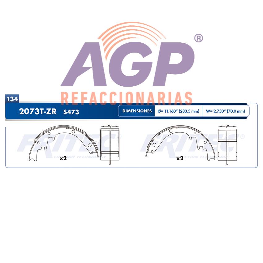 BALATA TAMBOR TRASERA CHEVROLET TRUCK BLAZER 1990-1991 C2500 2000-2001 EXPRESS 1500 2000-2002 TAHOE 1999-2000 =S473 ()