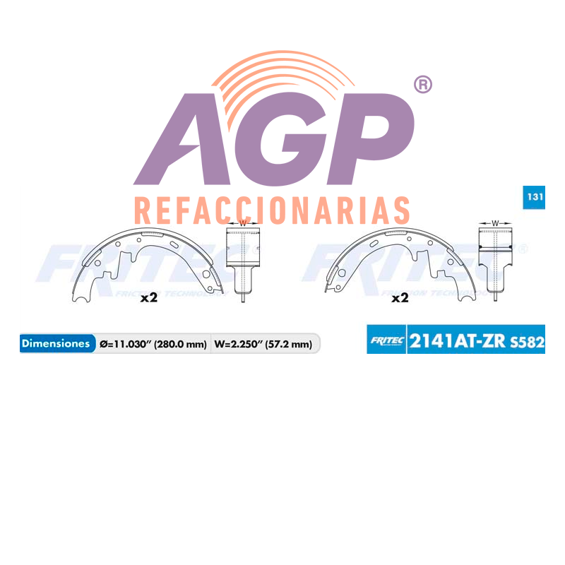 BALATA TAMBOR TRASERA FORD TRUCK BRONCO 1997 F-150 1988-1995 2WD 1/2 TON F-150 1987-1990 4WD 1/2 TON =S582 ()