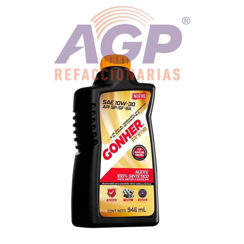 (1033923) ACEITE GONHER GO GT SINT SAE 10W30 SP 946ML CJ 12/ 946ML