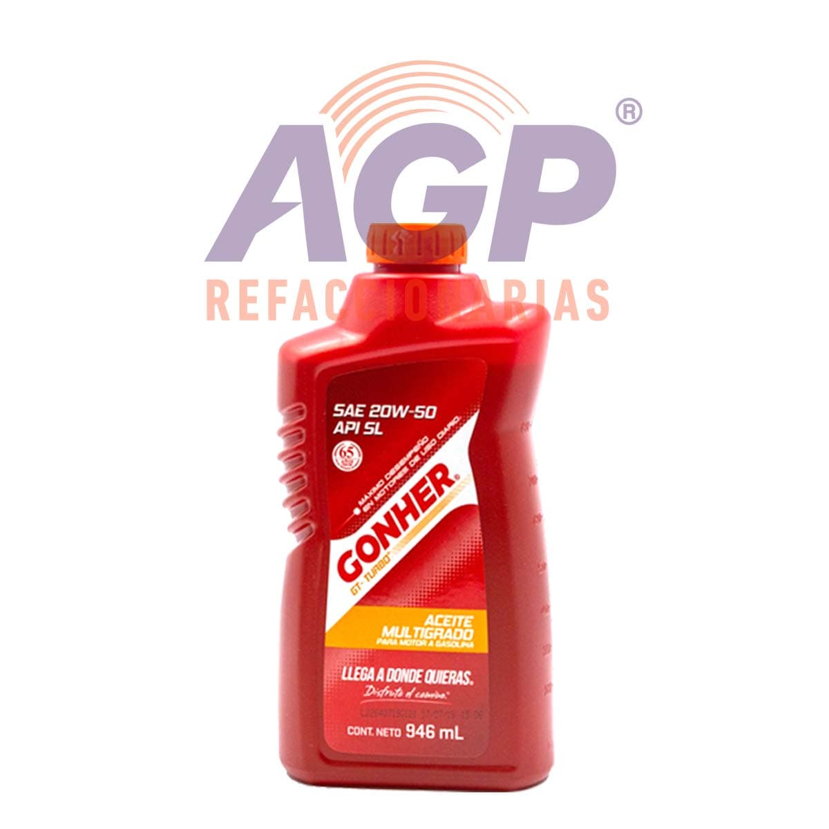(1033942) ACEITE GONHER GO GT TURBO 20W-50 SL (20-1L)