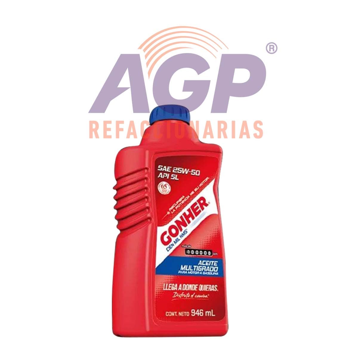 (1033944) ACEITE ALTO KILOMETRAJE API SL LITRO (GON-25W50SL/L)