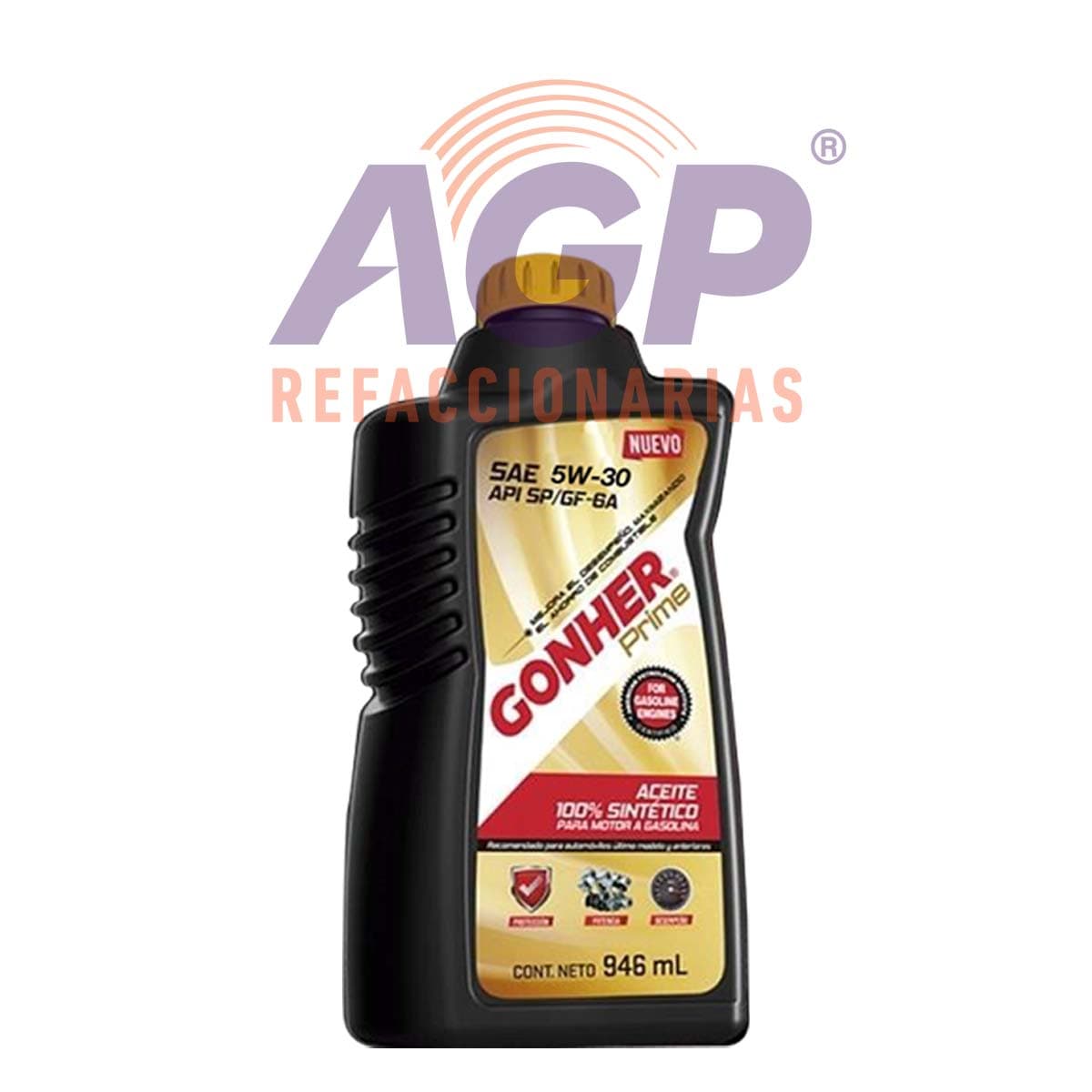 (1034988) ACEITE GO PRIME SINTETICO SAE 5W30 API SQ 946ML (CJ12)