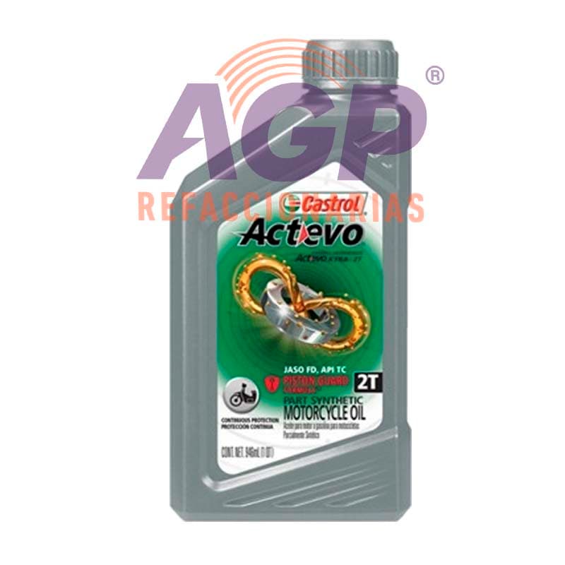 ACEITE CASTROL MOTOCICLISMO ACTEVO 2 TIEMPOS 1L.