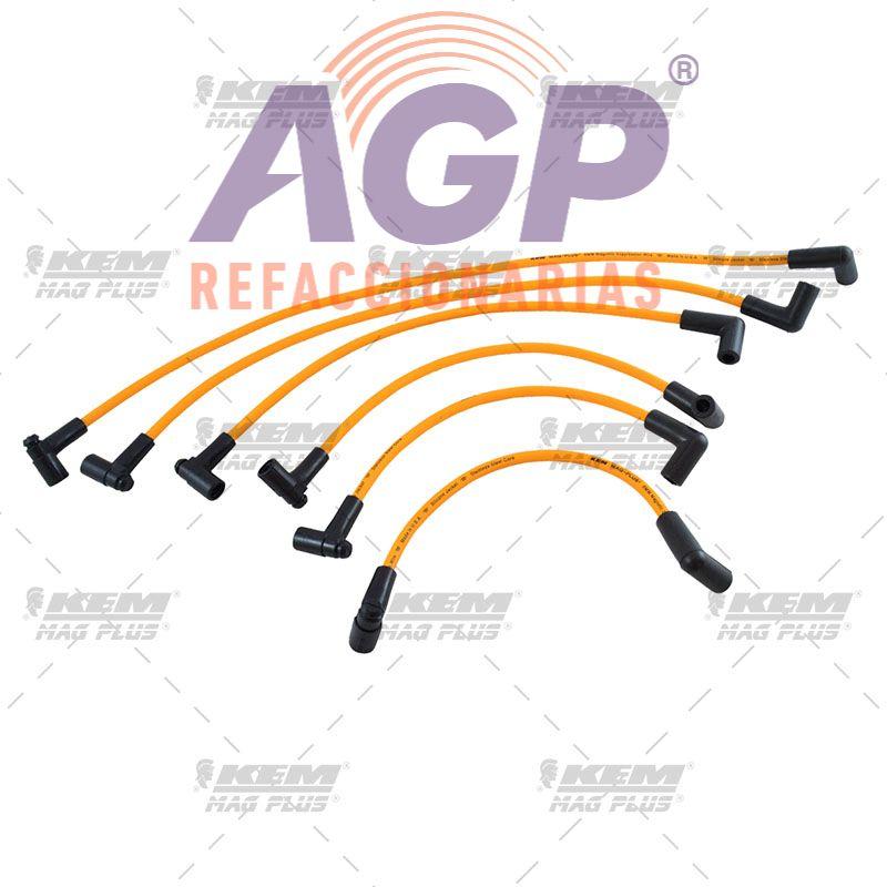 CABLES PARA BUJIAS MAG-PLUS G.M. 6 CIL. MOTOR 230 - REFACCIONARIAS AGP