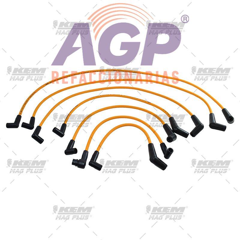 CABLE BUJIA MAG-PLUS FORD 6 CIL. 3.8 LTS. COUGAR, THUNDERBIRD 1989 -1990 CAMIONETAS 1992 (KEM-CB152)