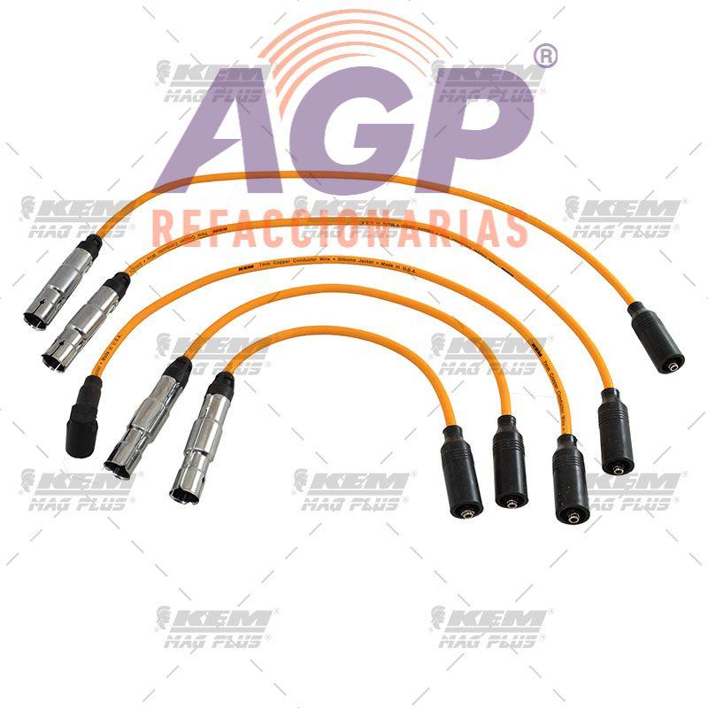 CABLES PARA BUJIAS MAG-PLUS VW 4 CIL. 2.0 LTS. GOLF