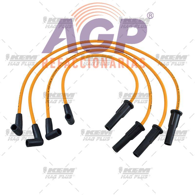 CABLES PARA BUJIAS MAG-PLUS G.M. 4 CIL. 2.2 LTS. CAVALIER ENC. ELECTRONICO (1998-2003)