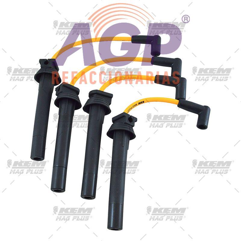 CABLES PARA BUJIAS MAG-PLUS CHRYSLER 4 CIL. 2.0 LTS. NEON ARBOL DE LEVAS SENCILLO 2003-2005