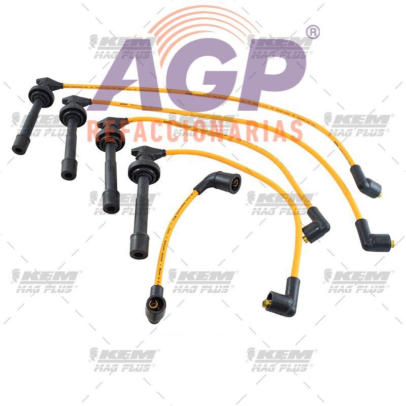 CABLES PARA BUJIAS MAG-PLUS NISSAN 4 CIL. 2.0 LTS. TSURU III GSR 1993-1996 / SENTRA 1996-2000 / LUCINO 1996-2000