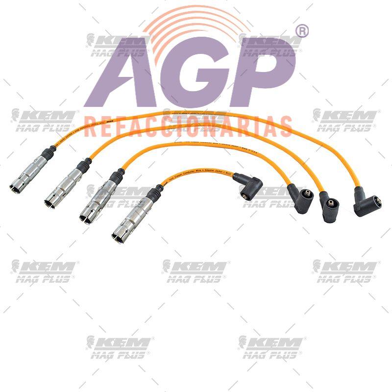 CABLES PARA BUJIAS MAG-PLUS VW 4 CIL. 2.0 LTS. JETTA A4 1999-2010 NEW BEETLE 1999-2010 / SEAT 4 CIL. 2.0 LTS. CORDOBA