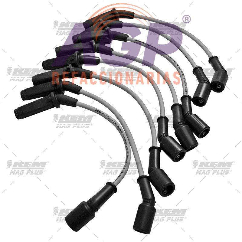 CABLES PARA BUJIAS MAG-PLUS CHEVROLET C3500 8.1LTS 8CIL 2001-2003 / C3500 HD 8.1LTS 8CIL 2001-2001 / SUBURBAN 2500 8.1LTS 8CIL 2001-2006 / SILVERADO 2500 HD 8.1LTS 8CIL 2001-2006 /