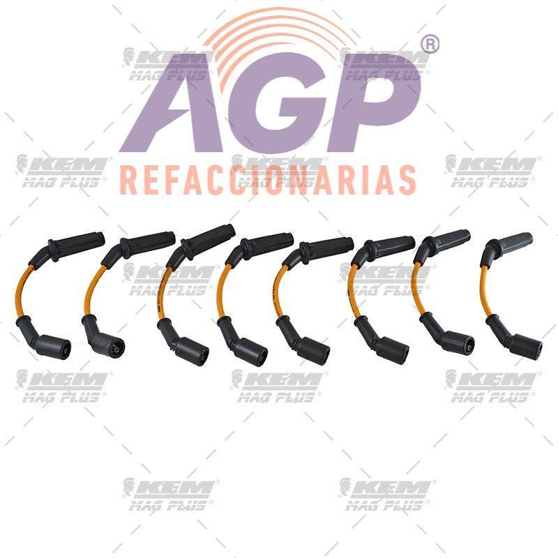 CABLES PARA BUJIAS MAG-PLUS BUICK ALLURE IMP. 5.3 LTS. 8 CIL. 2008 / CHEVROLET AVALANCHE 5.3 LTS. 8 CIL. 07-08 / EXPRESS 1500 5.3 LTS. 8 CIL. 03-08 / SUBURBAN 1500 5.3 LTS. 8 CIL. 07-08 / TRAIL BLAZ