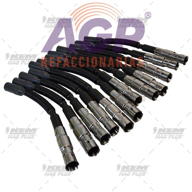 CABLES PARA BUJIAS MAG-PLUS CHRYSLER CROSSFIRE 3.2 LTS. 6 CIL. 04-05 / CROSSFIRE IMP. 3.2 LTS. 6 CIL. 04-08 / MERCEDES BENZ C32 AMG 3.2 LTS. 6 CIL. 02-04 / C240 2.6 LTS. 6 CIL. 01-02 / C240 IMP. 2.6