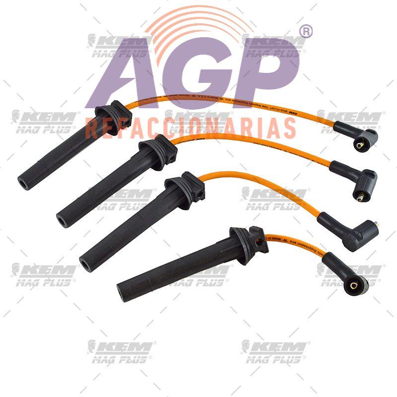CABLES PARA BUJIAS MAG-PLUS DODGE RAM 700 1.6 LTS. 4 CIL. 15-17 / FIAT PALIO 1.6 LTS. 4 CIL. 13-16 - REFACCIONARIAS AGP