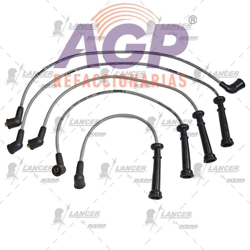 CABLES PARA BUJIAS NISSAN 4 CIL. 1.6 LTS. TSURU III FUEL INJECTION 8V 1993-1994