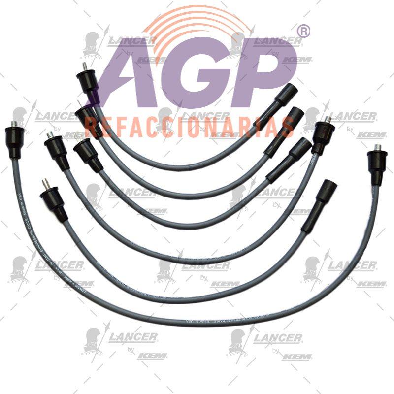 CABLES PARA BUJIAS CHRYSLER 4 CIL. 2.2,2.5 LTS.CHRYSLER TURBOS (2 CABLES DE BOBINA) HASTA 1995
