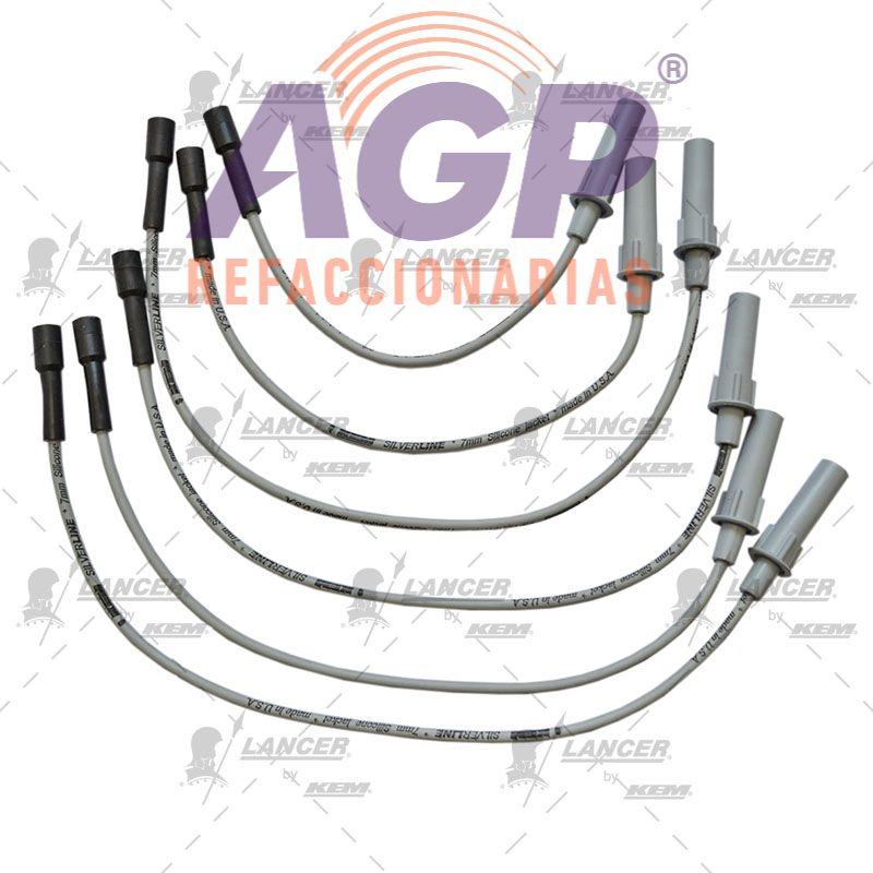 CABLES PARA BUJIAS CHRYSLER 6 CIL. 3.8 LTS. TOWN & COUNTRY2002-2003 - REFACCIONARIAS AGP