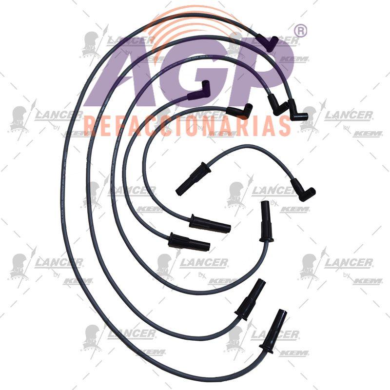 CABLES PARA BUJIAS G.M. 6 CIL. 2A GEN.CAVALIER