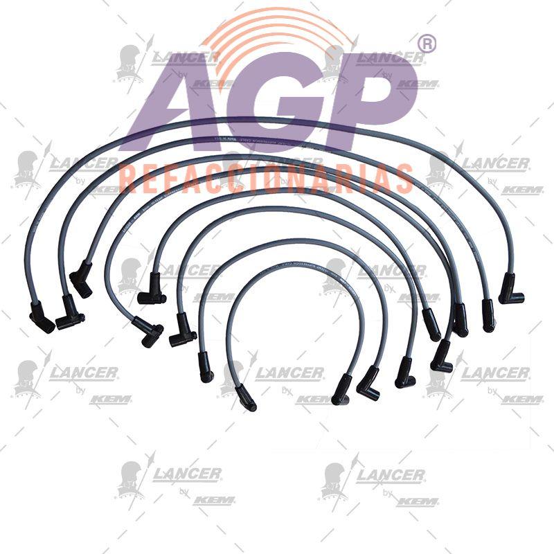 CABLES PARA BUJIAS G.M. 8 CIL. 350 ENC. ELECTRONICO MICROBUS