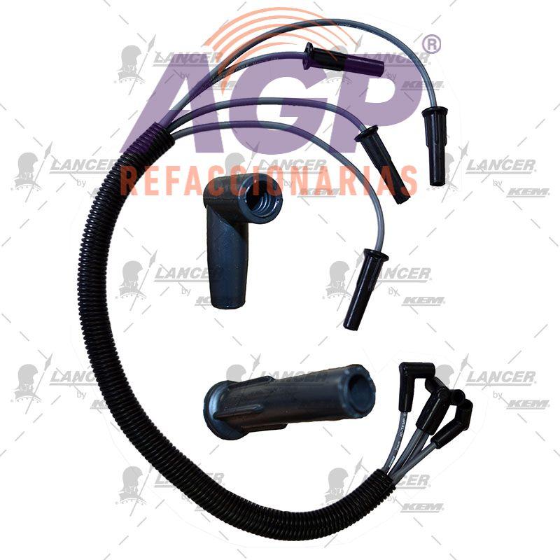 CABLES PARA BUJIAS G.M. 4 CIL. 2.2 LITROS PICK UP CHEVROLET S-10 1995-2003