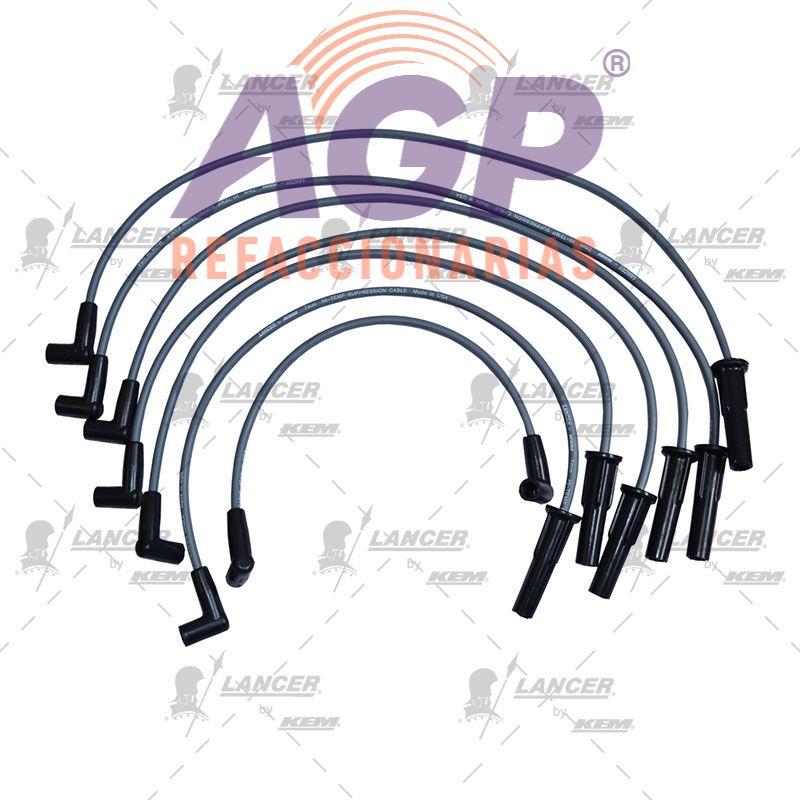 CABLES PARA BUJIAS G.M. 6 CIL. LUMINA APV 3.1LTS.ENC.ELECTRONICO 1990-1995