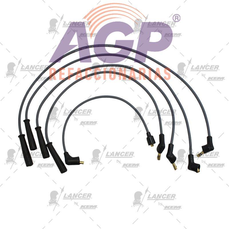 CABLES PARA BUJIAS CHRYSLER CONQUEST TURBO IMP. 2.6 LTS. 4 CIL. 87-88 / DODGE CHALLENGER IMP. 1.6