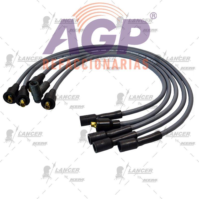 CABLES PARA BUJIAS RENAULT 4 CIL. 1.4 LTS ALLIANCE Y ENCORE 1984-1987.
