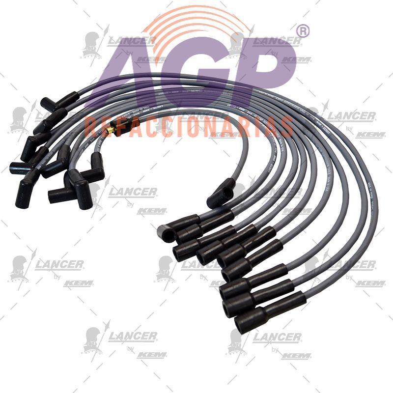 CABLES PARA BUJIAS FORD 8 CIL. MOTOR400ENC.CONVENCIONAL(2CABLESDEBOBINA).