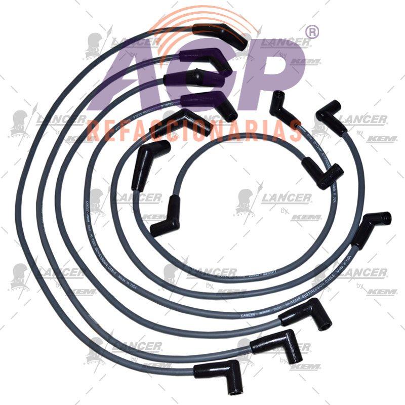 CABLES PARA BUJIAS FORD 6 CIL. 3.0 LTS. AEROSTAR 1991-1993 ENCENDIDO ELECTRONICO.