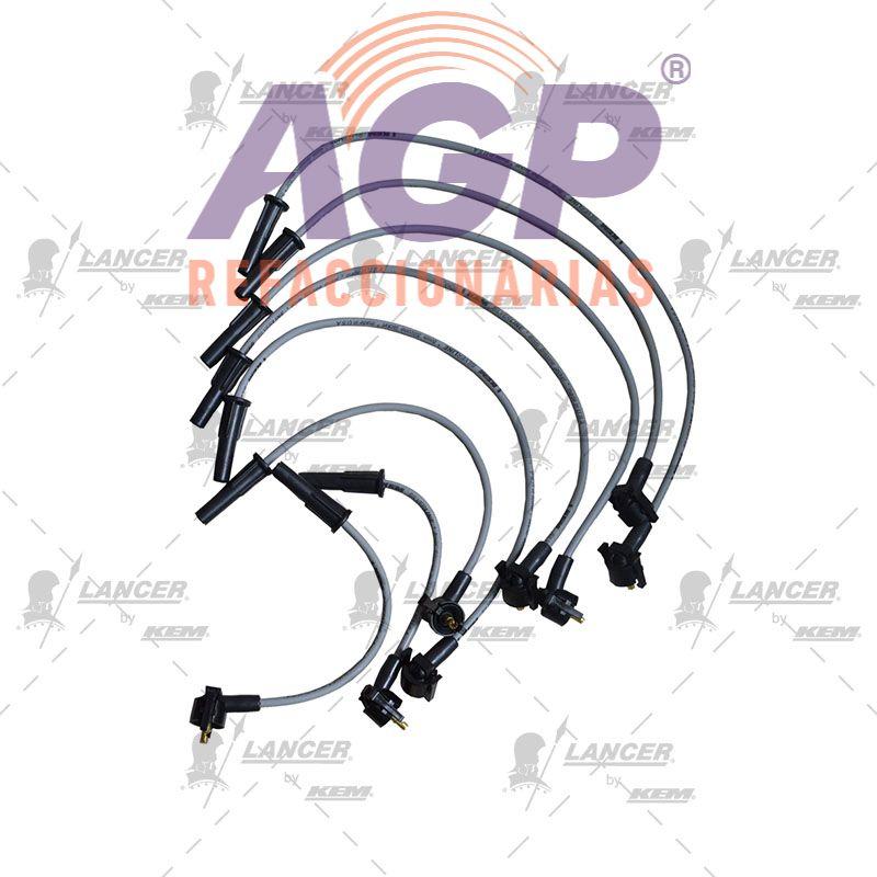 CABLES PARA BUJIAS FORD 4 CIL. 2.3 LTS. RANGER 1996-1998 (8 CABLES) - REFACCIONARIAS AGP