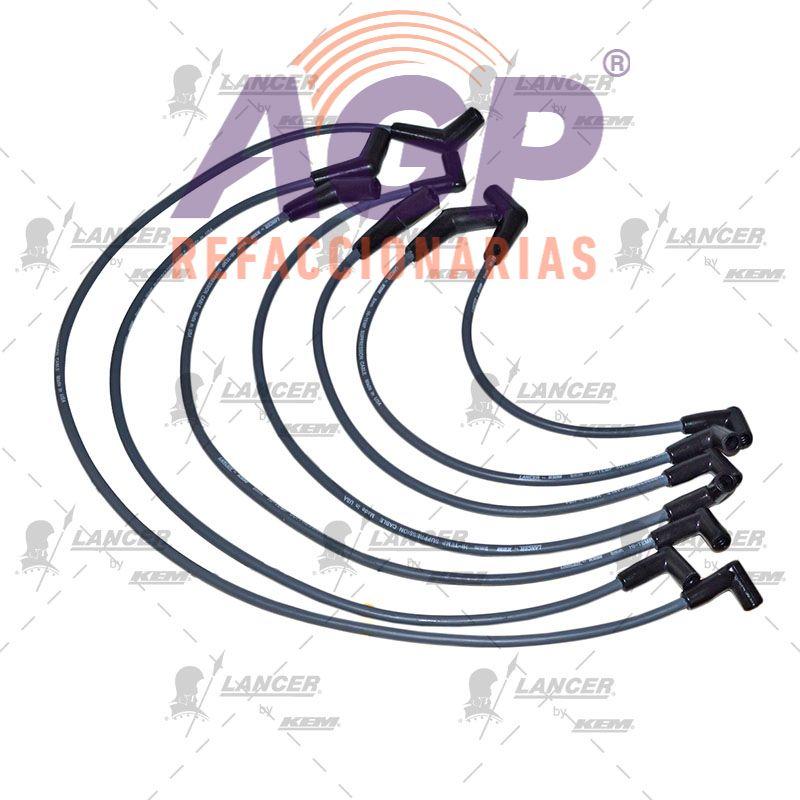 CABLES PARA BUJIAS FORD 6 CIL. 3.8 LTS. TAURUS FUEL INJECTION (1988-1991).
