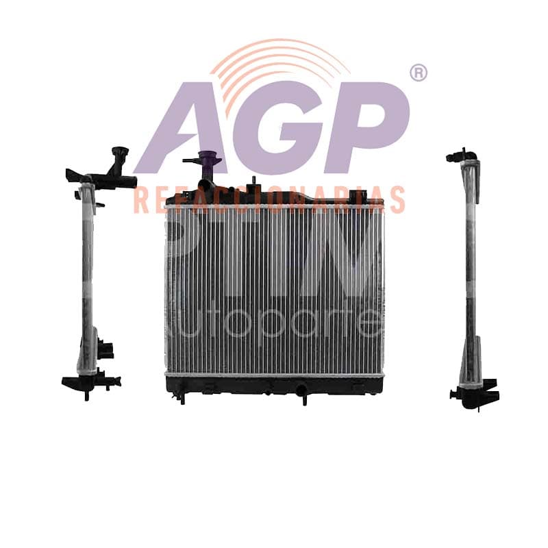 RADIADOR AGUA C/S AIRE AUT 480*380*16MM (MT G4 19-24/MIRAGE 15-16) T/SOLDADO ATTITUDE 1.2L 2015-2024