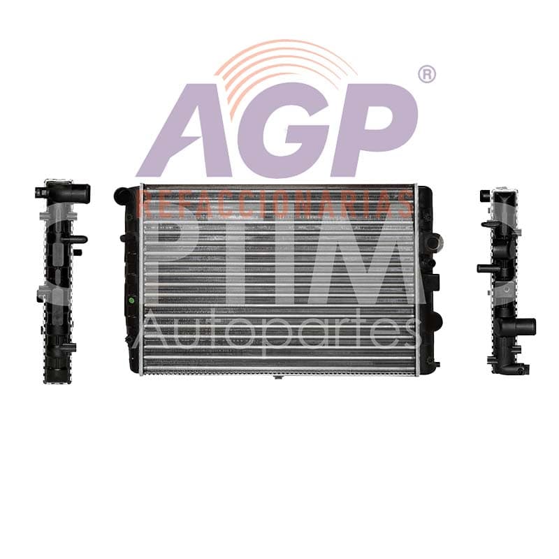 RADIADOR AGUA C/S AIRE STD 490*340*32MM (VAGONETA 00-05/PICK-UP 00-09) T/MECANICO VOLKSWAGEN POINTER 1.8L 1998-2009