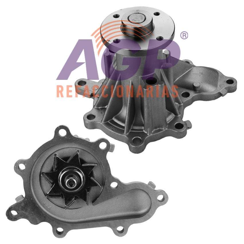 BOMBA AGUA NISSAN TRUCK NP300 4L 2.5 LTS 2008-2013 D22 PICK UP 4L 2.5 LTS 2008-2013 CABSTAR 4L 2.5 LTS 2008-2013 FORNTIER 4L 2.5 LTS 2008-2013 DIESEL (2488CC) DOHC 16 VALVULAS YD25DDTI - REFACCIONARIAS AGP