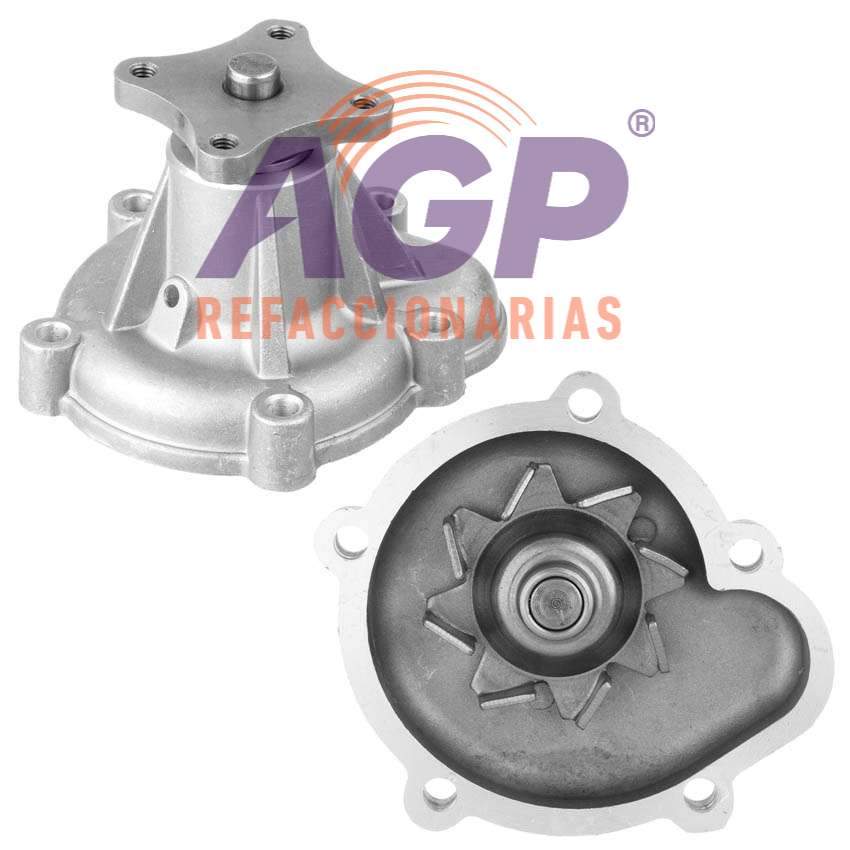 BOMBA AGUA NISSAN PULSAR 4L 1.5 LTS 1982-1988 SENTRA 4L 1.5 LTS 1982-1988 TSURU I 4L 1.5 LTS 1982-1988 TSURU II 4L 1.6 LTS 1982-1988 TSUBAME 4L 1.6 LTS 1982-1988 (1487CC E15 E15S 1597CC E16 E16S) S - REFACCIONARIAS AGP