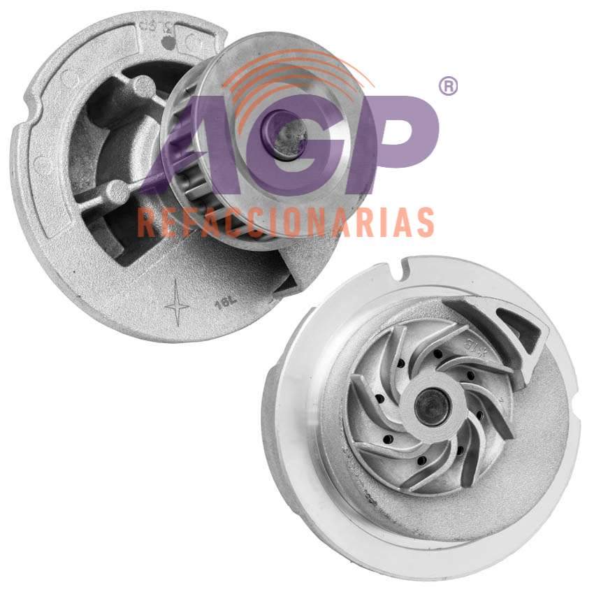 BOMBA AGUA PEUGEOT 206 4L 1.4 LTS 2000-2005 18 DIENTES - REFACCIONARIAS AGP