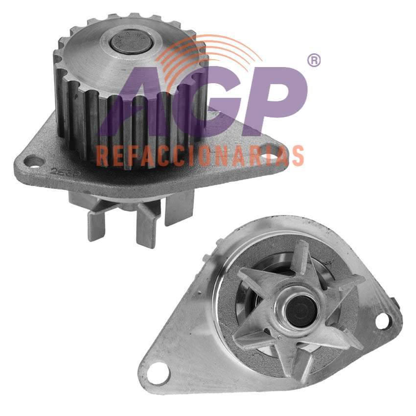 BOMBA AGUA PEUGEOT 206 4L 1.4 LTS 2000-2009 POLEA 20 DIENTES (1361CC) SOHC 8 VALVULAS TU3JP - REFACCIONARIAS AGP