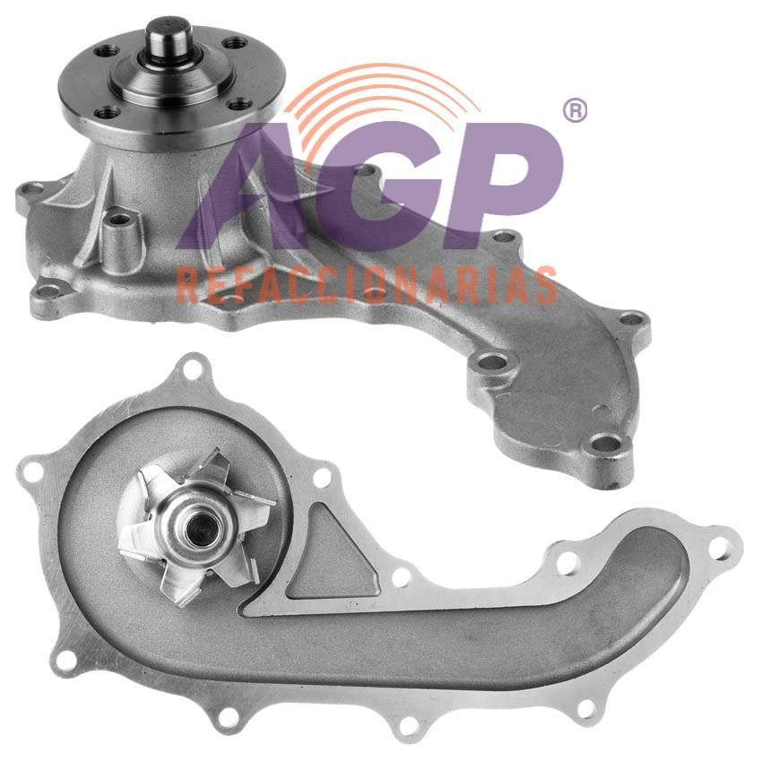 BOMBA DE AGUA TOYOTA L4 2.7L (2694CC) DOHC 16 VAL. 3RZ-FE - REFACCIONARIAS AGP