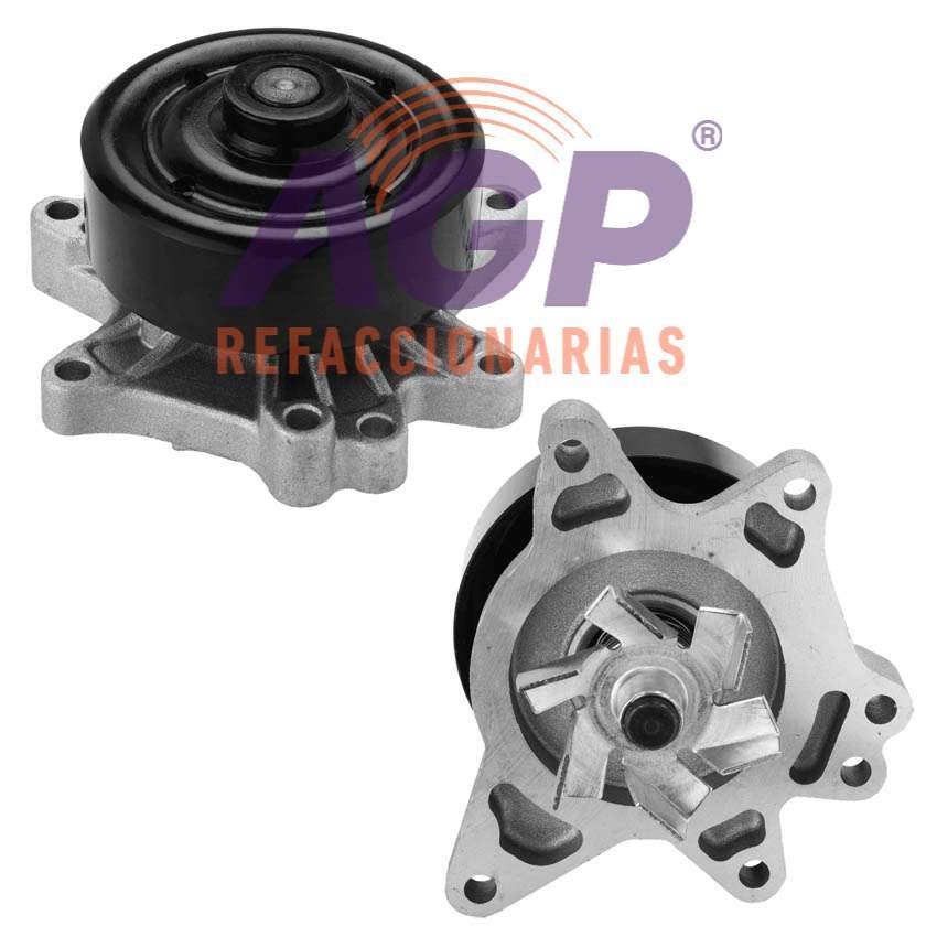BOMBA AGUA TOYOTA CELICA 4L 1.8 LTS 1998-2008 COROLLA 4L 1.8 LTS 1998-2008 MATRIX 4L 1.8 LTS 1998-2008 MR2 4L 1.8 LTS 1998-2008 SPYDER 4L 1.8 LTS 1998-2008 (1794CC) DOHC 16 VALVULAS 1ZZFE - REFACCIONARIAS AGP