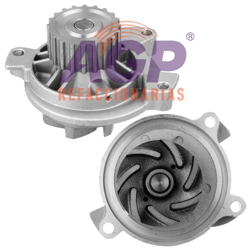 BOMBA AGUA VOLKSWAGEN TRUCK EUROVAN 5L 2.5 LTS 2001-2011 CRAFTER 5L 2.5 LTS 2001-2011 DIESEL (2459CC) SOHC 10 VALVULAS - REFACCIONARIAS AGP