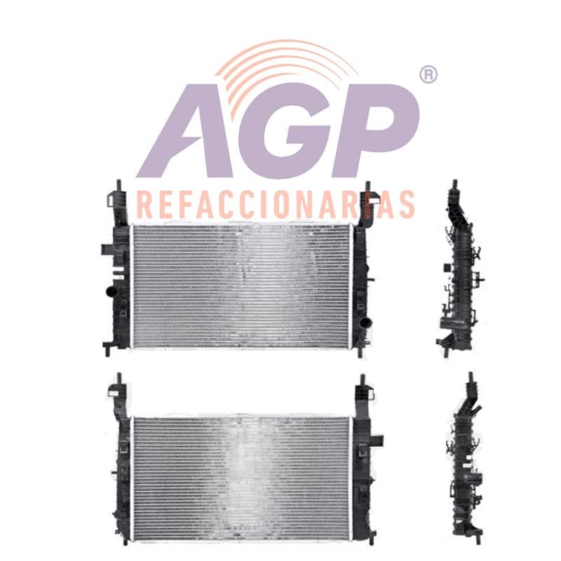RADIADOR CV MERIVA 04-06 L4 1.8 LTS C/AA STD 24X14X26MM ALUM SOLD NAC