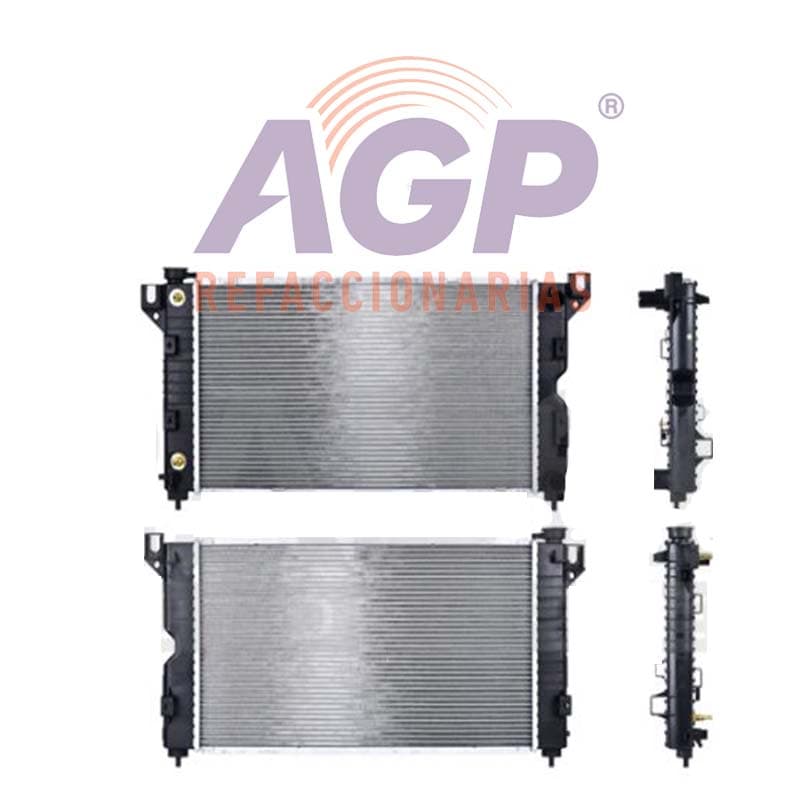 RADIADOR CR CARAVAN/TOWN COUNTRY/VOYAGER/GRAND VOYAGER 96-00 L4/V6 2.4/3.0/3.3/3.8 LTS TOMAS LINEALES C/S AA AUT 26 1/6X14 7/8X32MM ALUM SOLD POLAR