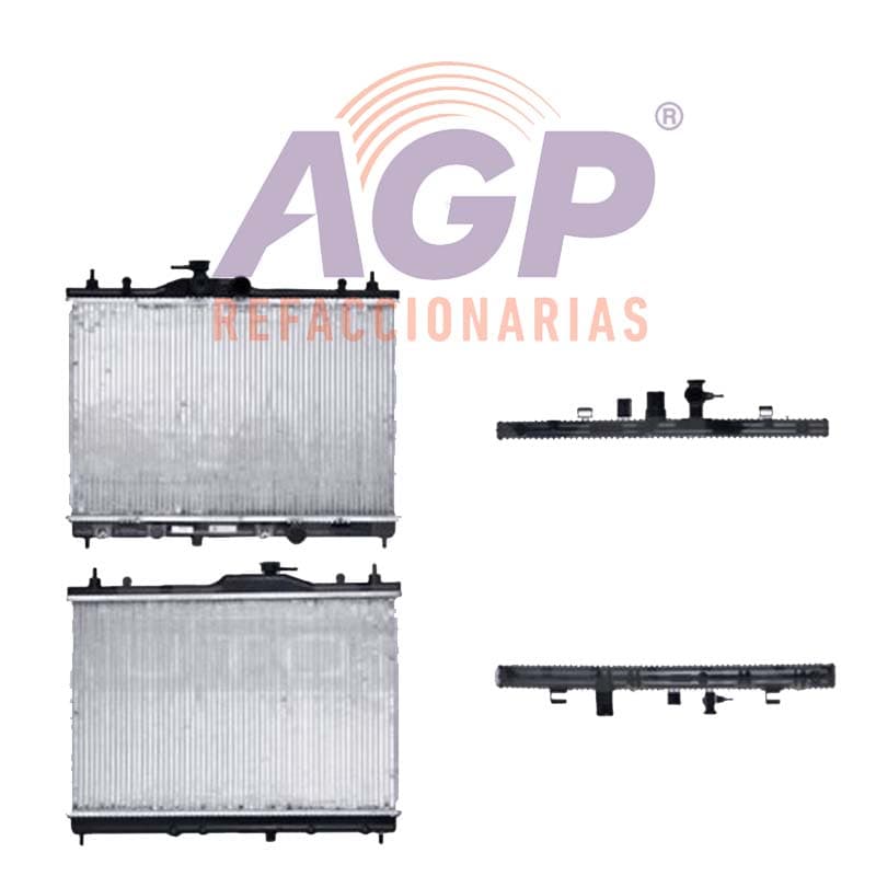 RADIADOR NS TIIDA 07-18 L4 1.6/1.8 LTS C/S AA AUT 15X23 1/7X16MM ALUM SOLD POLAR