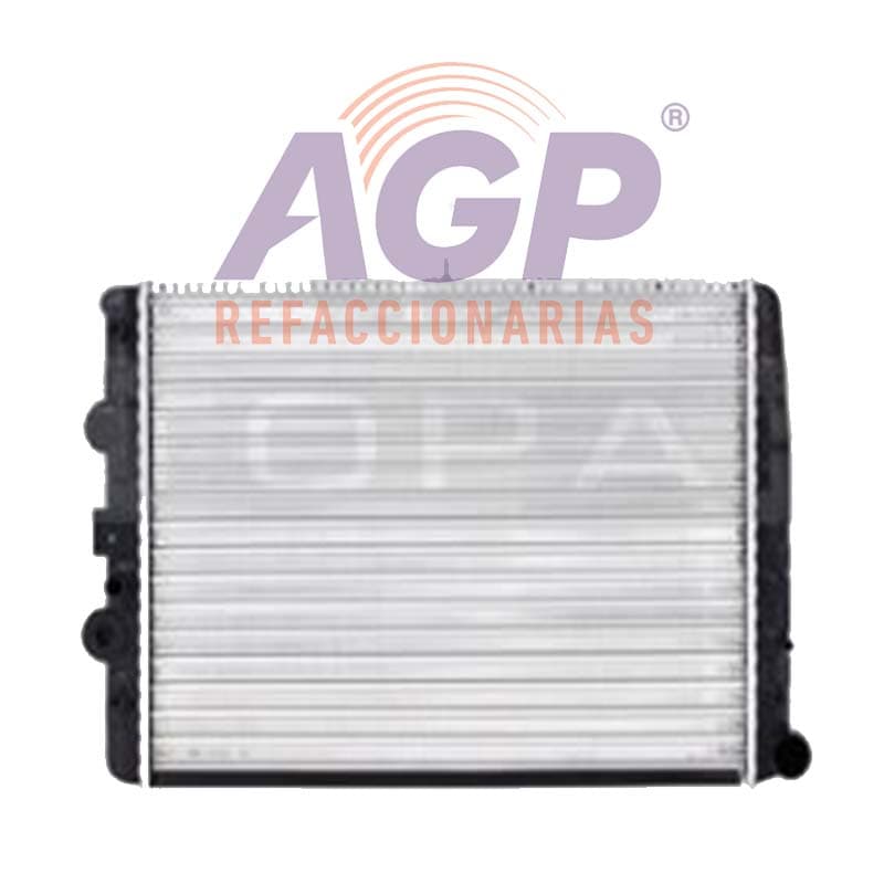 RADIADOR VW POINTER 97-10 L4 1.6, 1.8, 2.0 LTS S AA STD 18 1 2X13 2 5X23MM ALUM MEC POLAR