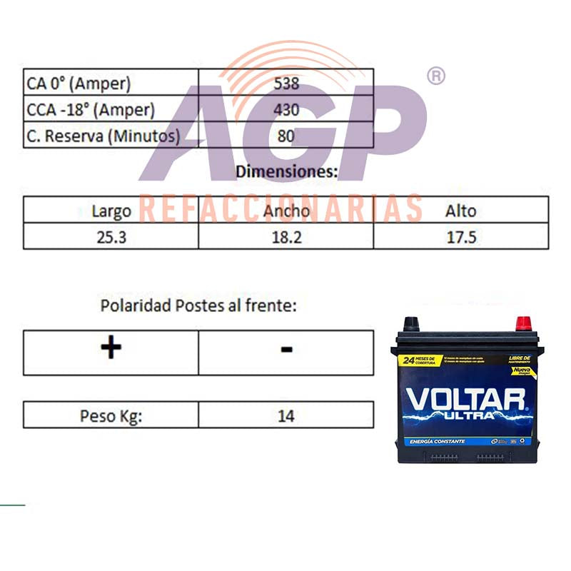 ACUMULADOR VOLTAR V-58