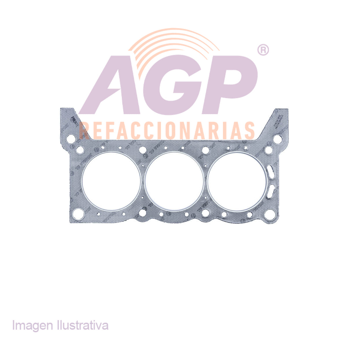 EMPAQUE DE CABEZA FORD COUGAR - THUNDERBIRD V6 3.8 83-88 PASOS DE AGUA OVALADOS - MUSTANG V6 3.8 83-86 - TOWN CAR V6 3.8 82-83