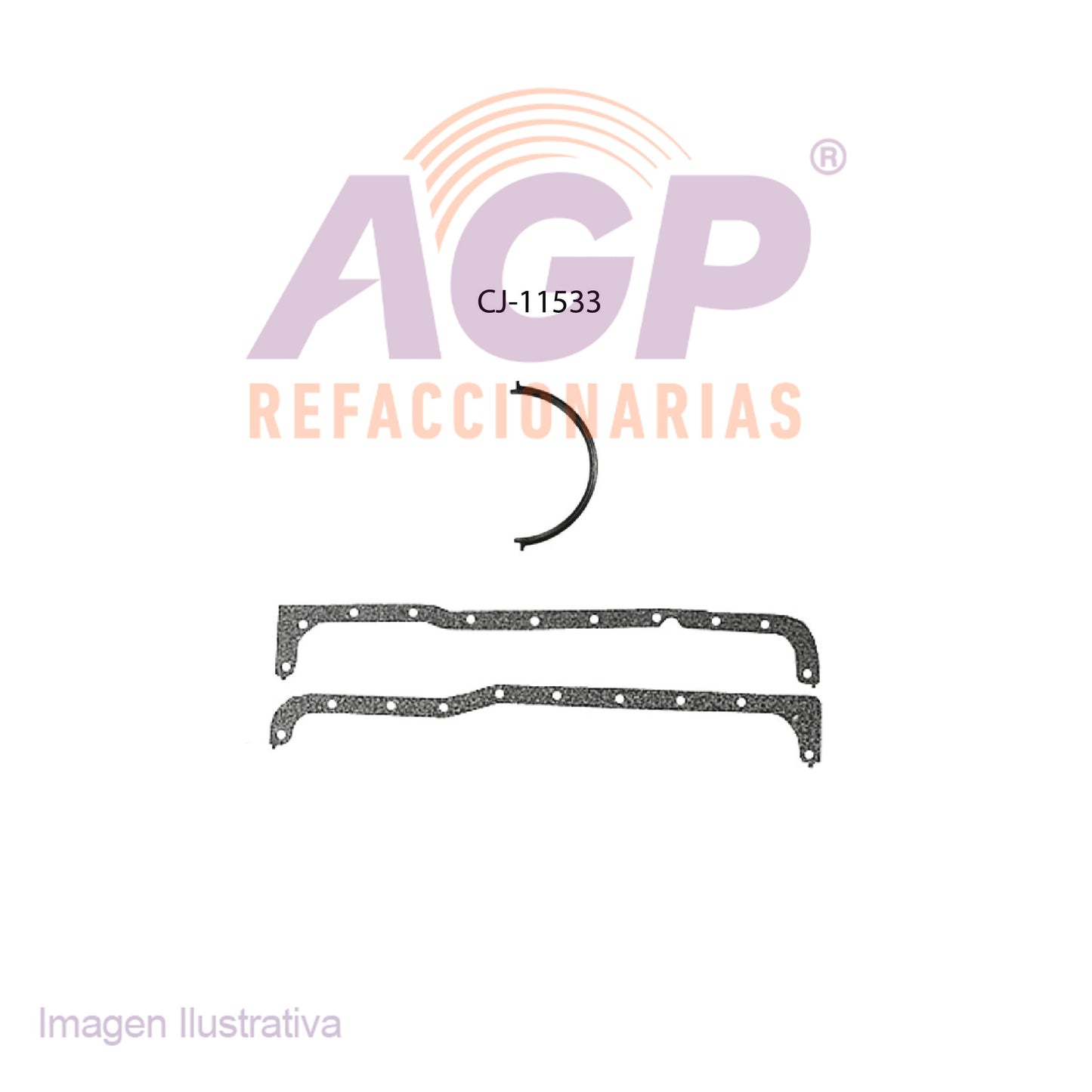 EMPAQUE DE CARTER FORD BRONCO V8 4.7L 66-67 5.0L 80-94 - COUGAR V8 4.2L 80-82 V8 5.0L 77-93 - CROWN VICTORIA V8 5.0L 87-91 - E-150 ECONOLINE V8 5.0L 79-94 - E-350 ECONOLINE V8 5.0L 79-82 - F-100